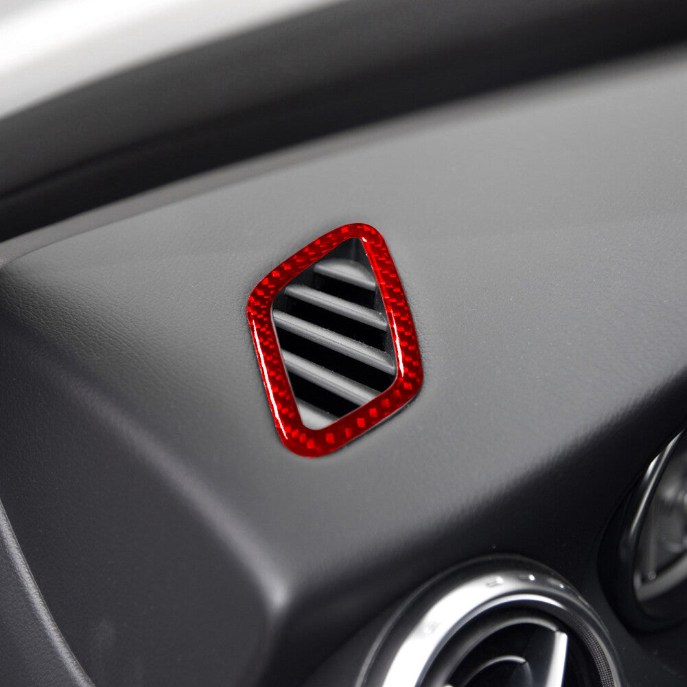 2X Red Demisting Vents Trim Cover for Mercedes Benz CLA 2014-2018 /GLA 2015-2018