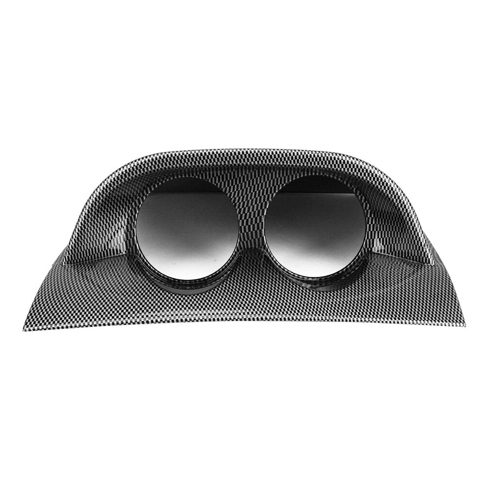Dashboard Mount Holder Pod Carbon Fiber Dual Dash Gauge Meter Pod 52mm 2 Hole Q