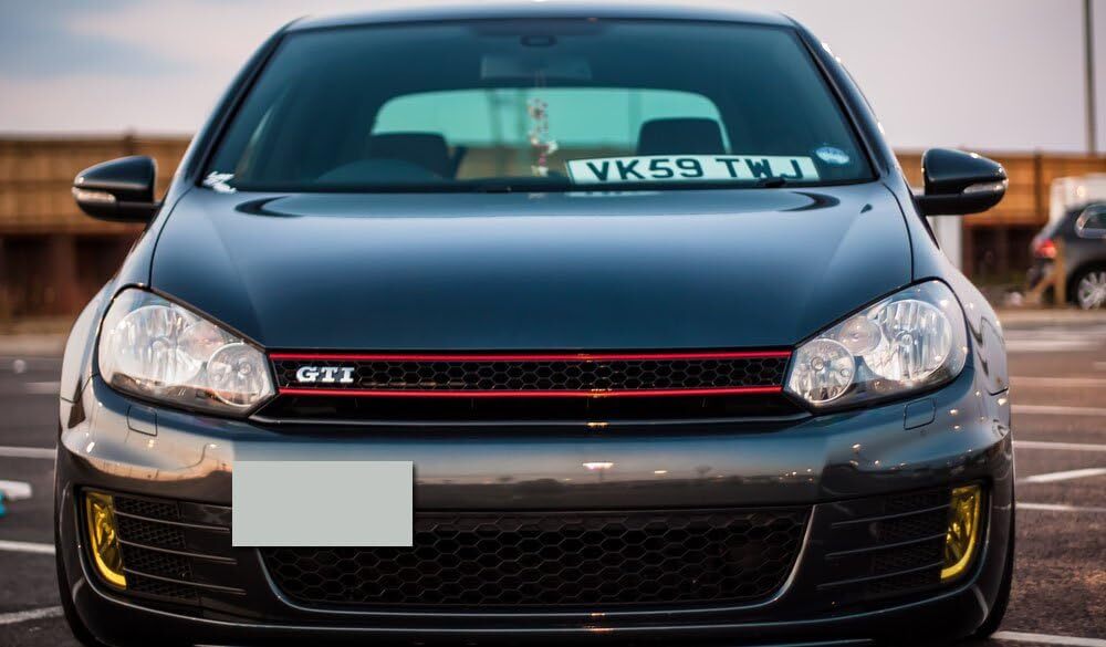 Bumper tow hook license plate mounting bracket suitable for 22-25 for Golf MK8 GTi n
