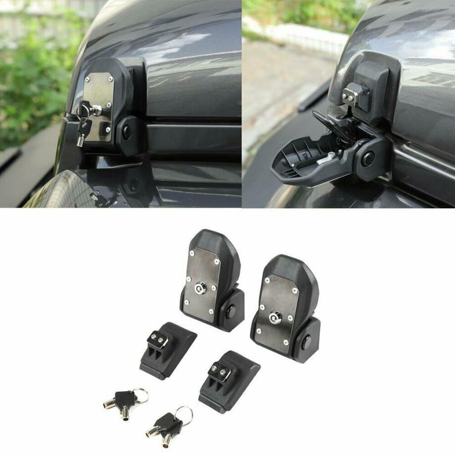Rubicon Range Hood Lock Capture Kit with Key for Jeep 2020/2021 Gladiator JT/JL