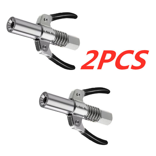 2pcs Quick Release Lock Oil Injection 10000PSI Grease Gun Coupler Double Handle Q