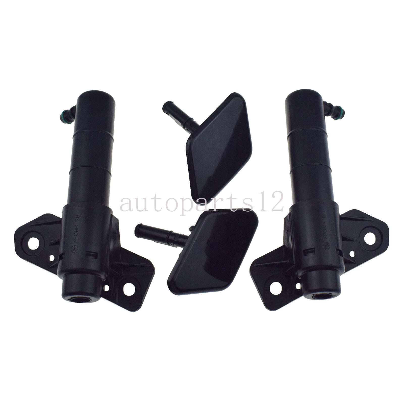 Left and right headlight washer spray nozzle and cap kit for for Kia 2011-16- v