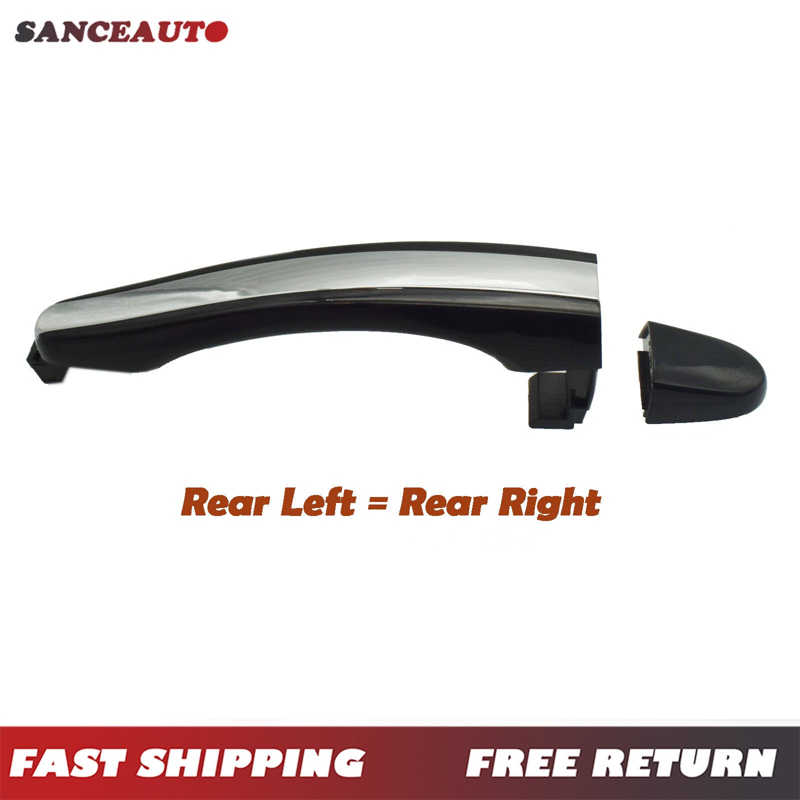Chrome exterior door handles with keyholes are suitable for the modern Azera. Left rear = Right - n