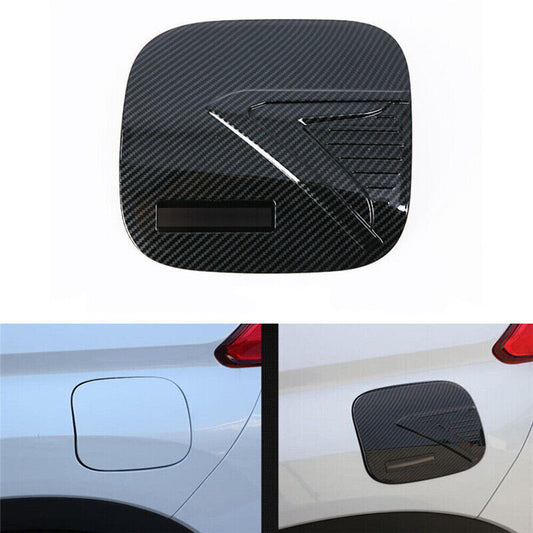 for Mitsubishi Eclipse Cross 2018-2022 Carbon Fiber Fuel Gas Tank Cap Cover Trim
