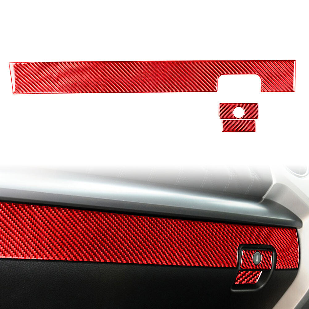 for Co -Pilot Storage Glove Box Panel Cover Trim for Toyota Tundra 2014-2021 RHD Red
