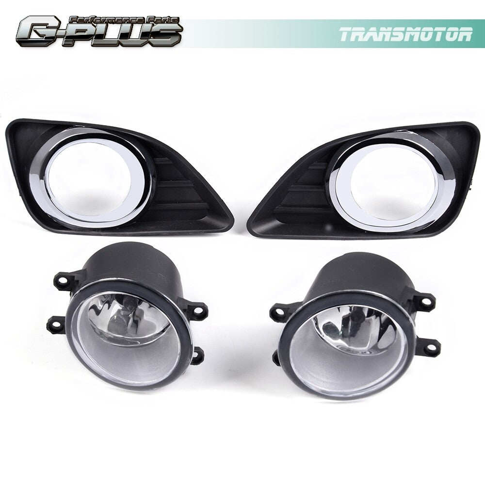 Fits 2010 - 2011 for Camry Clear Bumper Light Driving Fog Light + Switch Pair - v