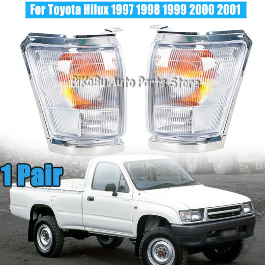 2X Wide Corner Light Side Marker Turn Signal Lamp for Toyota Hilux 1997-2001