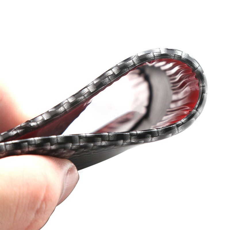 10x250cm Car Carbon Fiber Strip with Door Side Bumper Edge Scratch Sticker - n