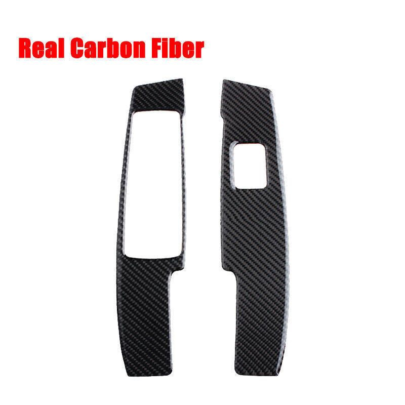 Carbon fiber window lifter switch panel decorative sticker for C W204 (2007-13) n