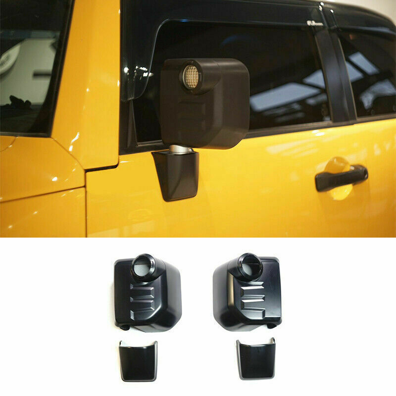for Toyota FJ Cruiser 2007-2020 Matte Black Exterior Rear View Mirror Cover Trim