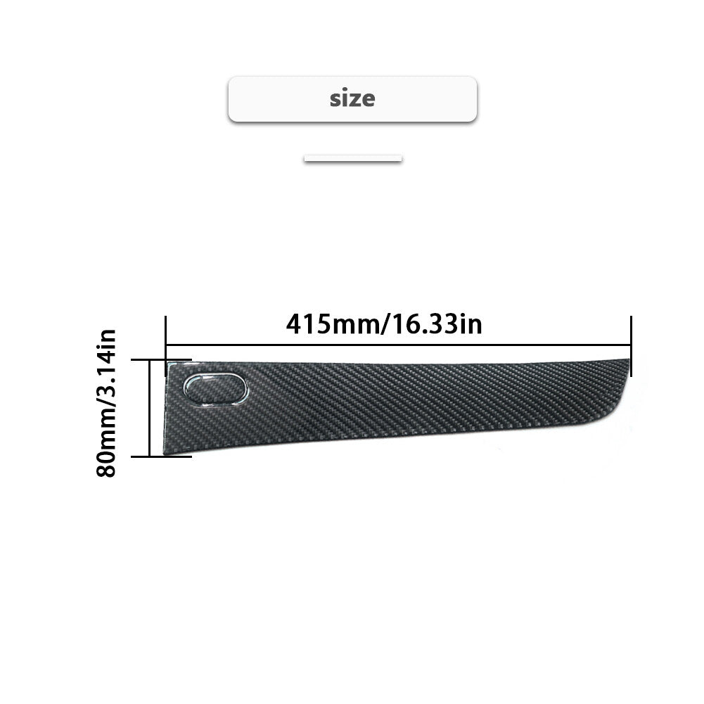 Red Carbon Fiber CD Control Panel Cover Trim For 5 F10 2011-2017 v