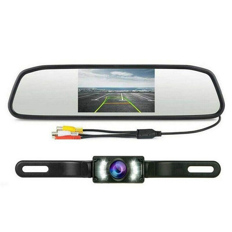 4.3-inch backup camera rearview night vision parking accessory - n