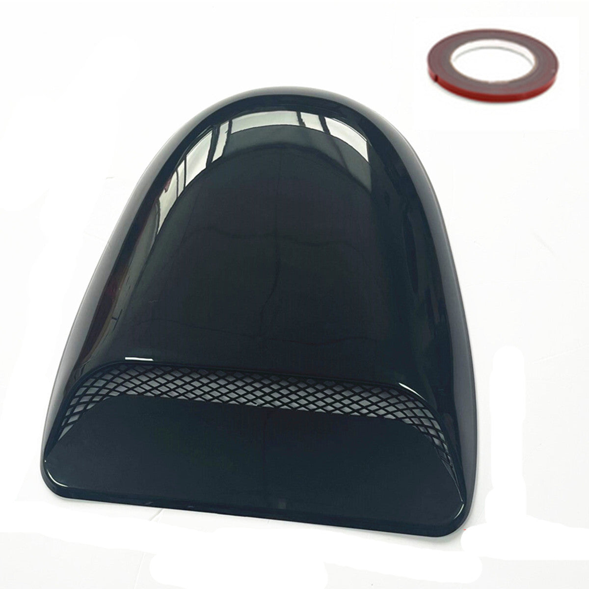 Car Air Flow Intake Scoop Accessory Hood Bonnet Decorative Vent Cover Kit Black Q
