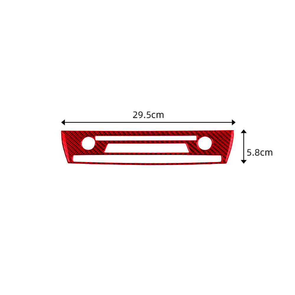 Fit for BMW X3 E83 2004-10 Red Carbon Fiber Central Control CD Switch Panel Trim
