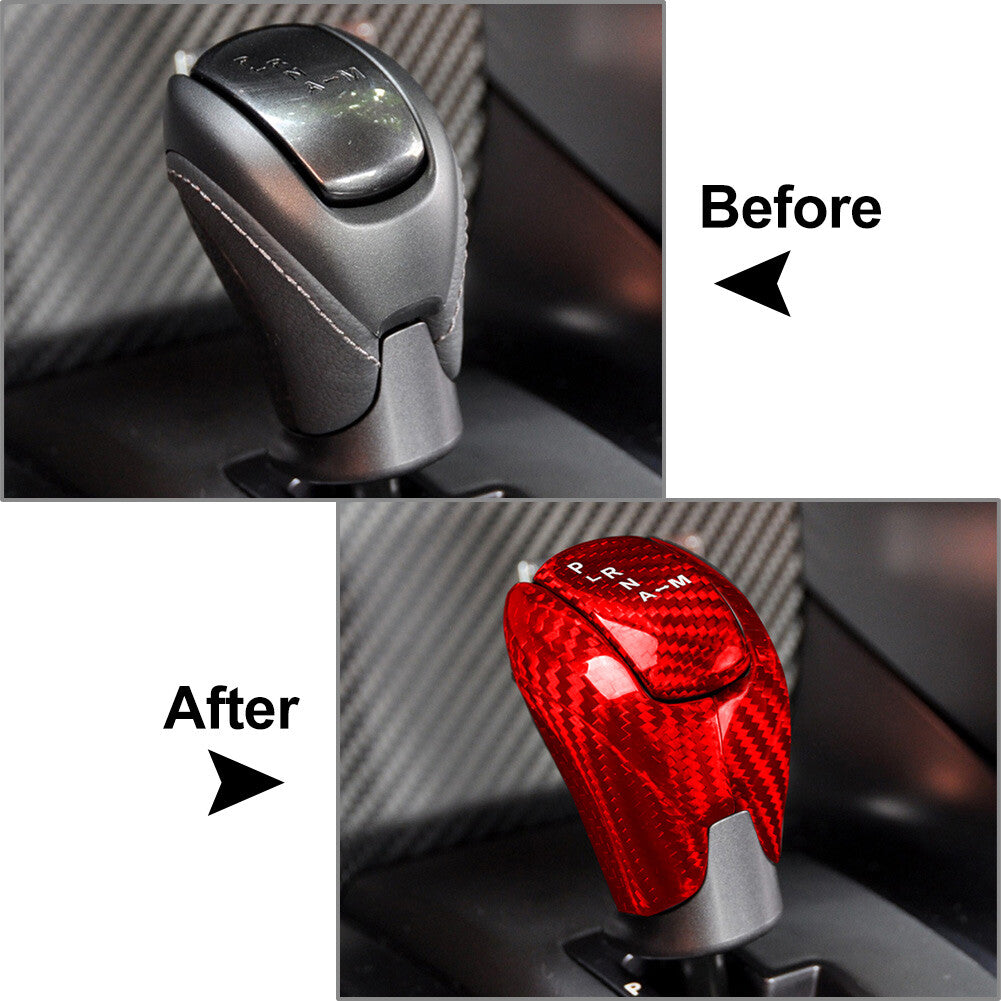 Carbon Fiber Gear Shift Knob Cover Trim for Nissan GTR R35 2008-2016 2011