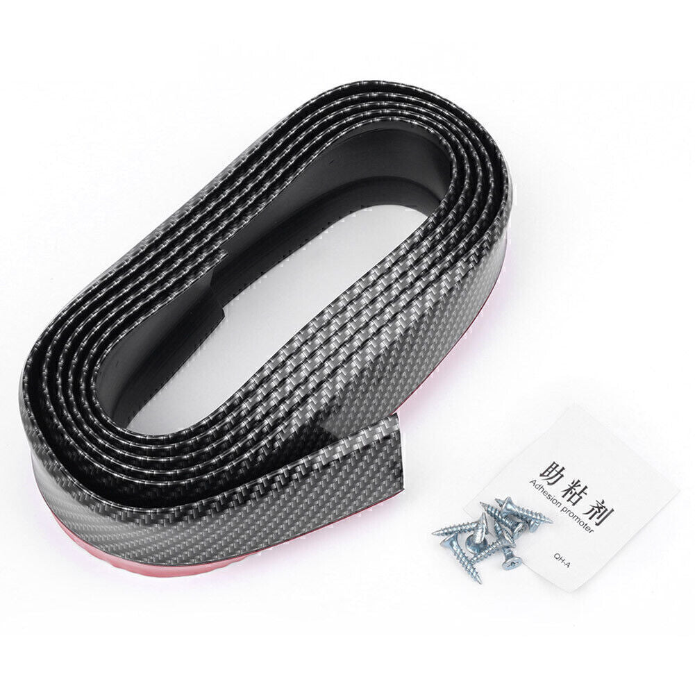 2.5M Black Car Lower Lip Protective Strip/Auto Bumper Skirts Rubber Anti-Scratch