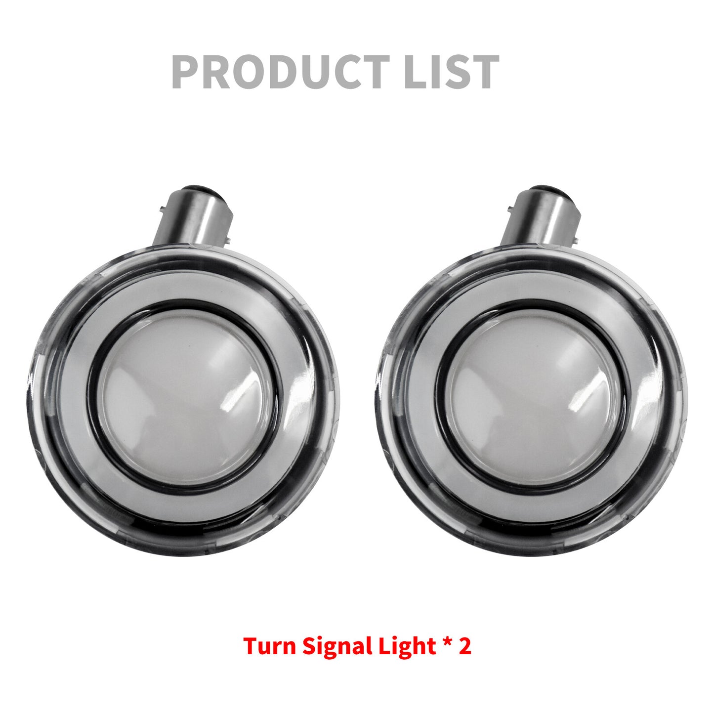 2x 1157 Red  Amber Turn Signal LED Light Fits for Harley Touring Softail Dyna