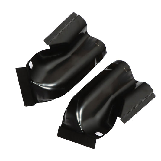 Pair of steel cab corner trim, 4-door replacement, black, suitable for 2009-2014 Crew Cab. n
