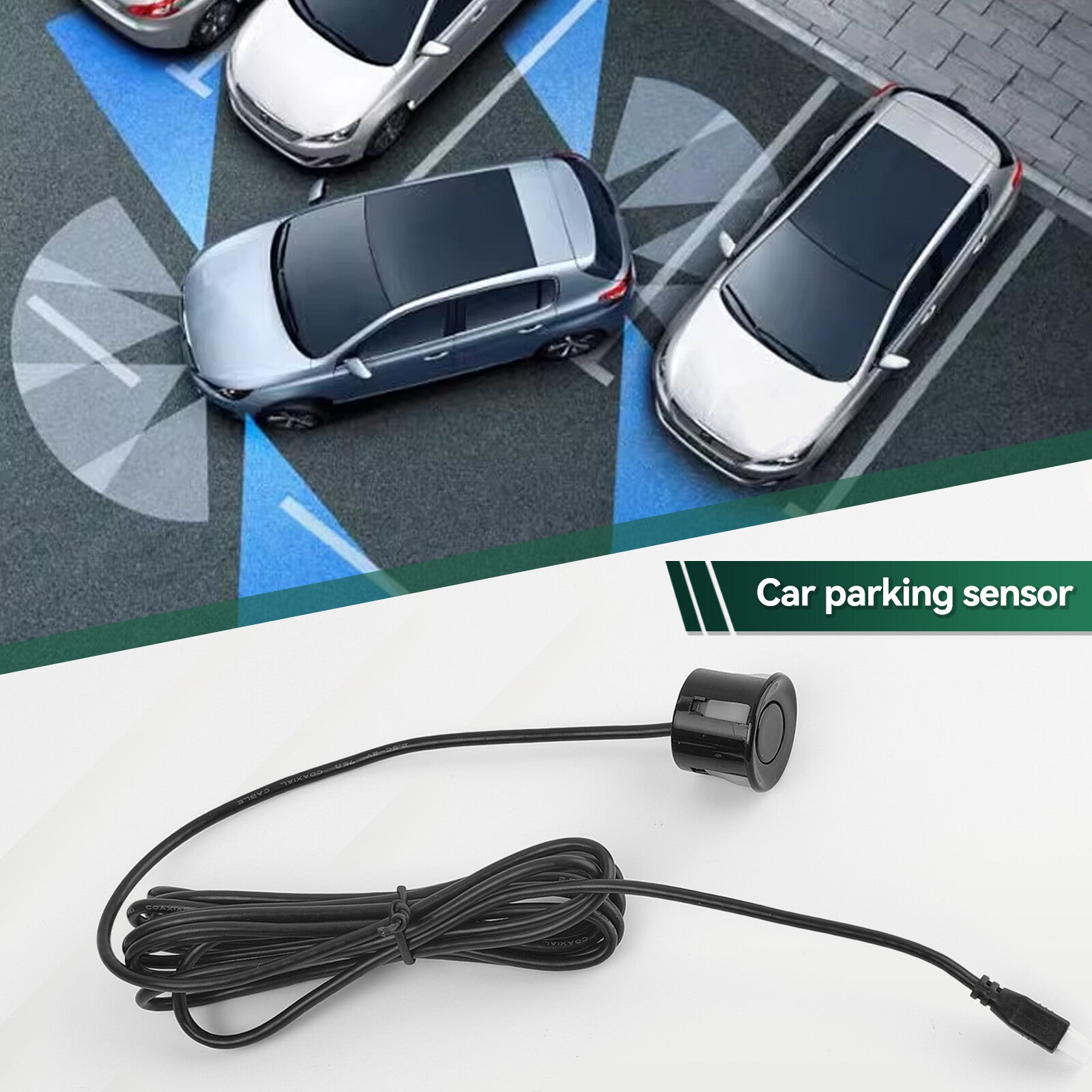 4Pcs Universal Car Parking Sensor For 22mm Sensor Monitor Reverse System - Black Q