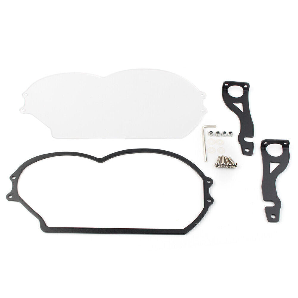 Front Headlight Transparent Cover Headlamp Guard Fit for BMW R1200 GS ABS 05-12