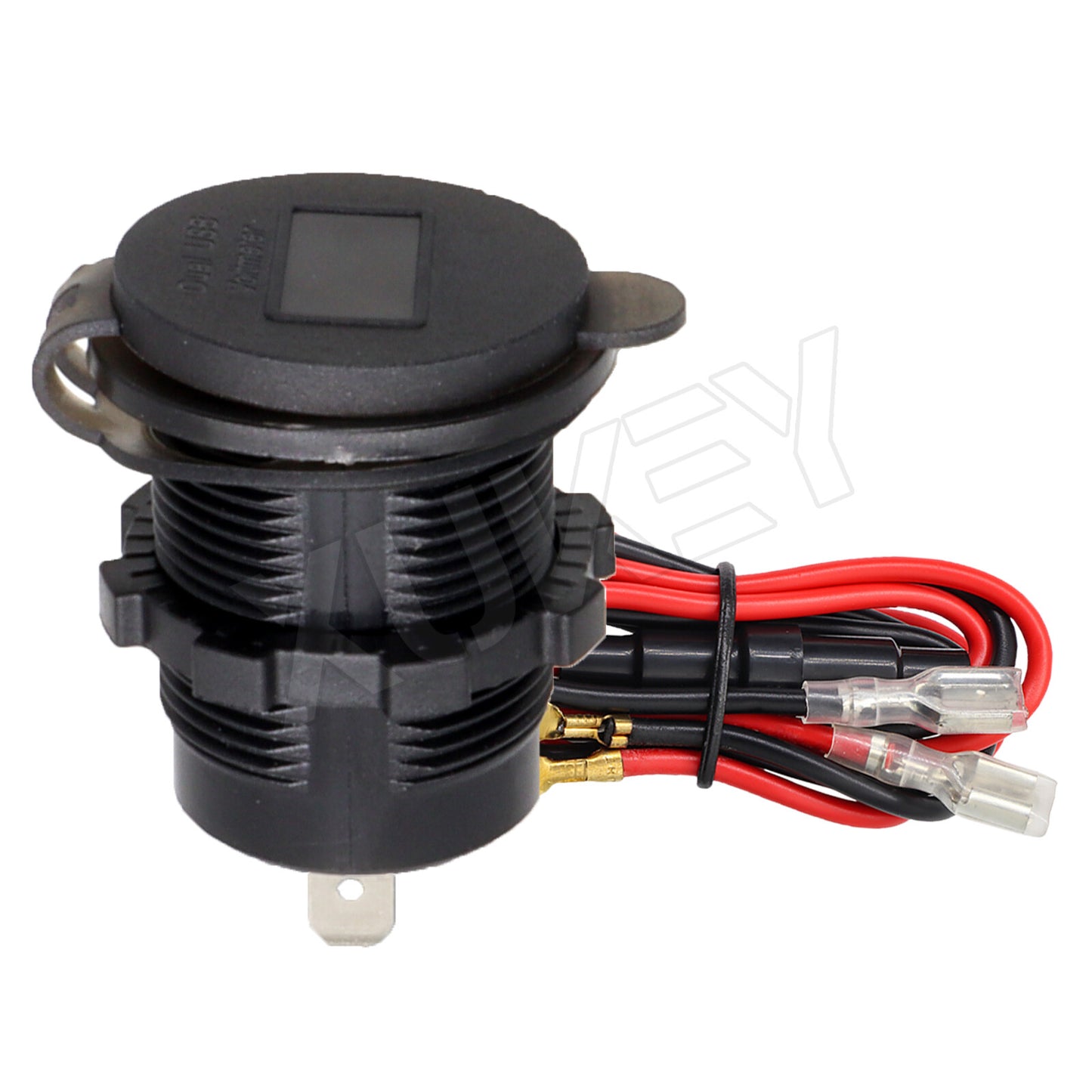 Car Dual USB Charger Socket Installation 12V Automotive Cigarette Lighter Socket 4.2A