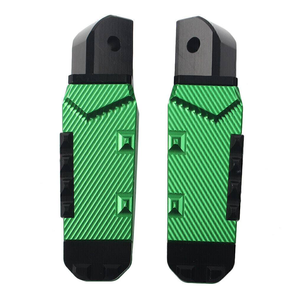 Fit for Yamaha YZF R1 R6 R1M R1S Green Rear Passenger Footrests Foot Pegs Pedal Pads