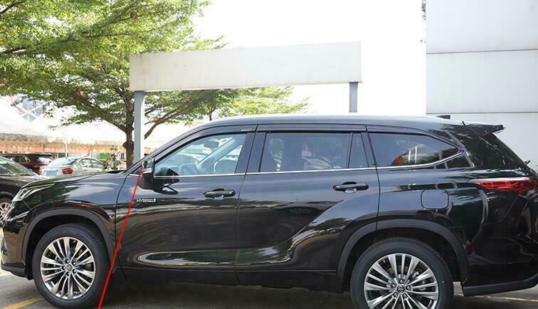 for Toyota Highlander 2020-24 Window Wind Visors Sun Rain Guard Vent Deflectors
