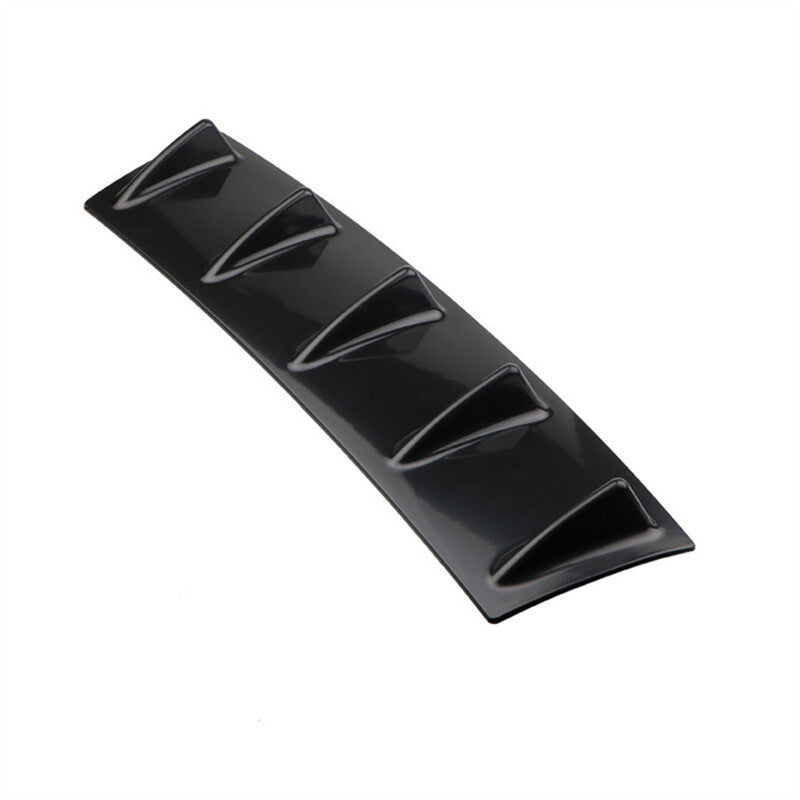 1Pcs Car Rear Body Bumper Lip Diffuser Shark Fin Spoiler Gloss Black 5 Shark Fin