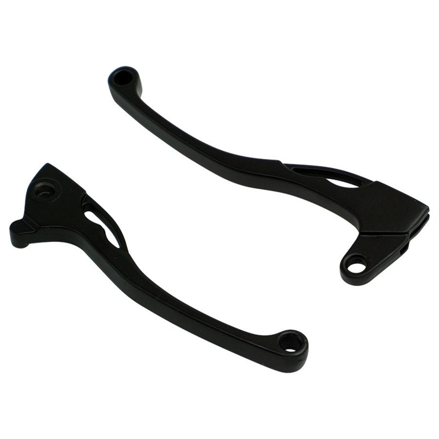 2Pcs Aluminum Black 8MM Motorcycle Handle Front Brake Lever w/ Clutch Universal Q