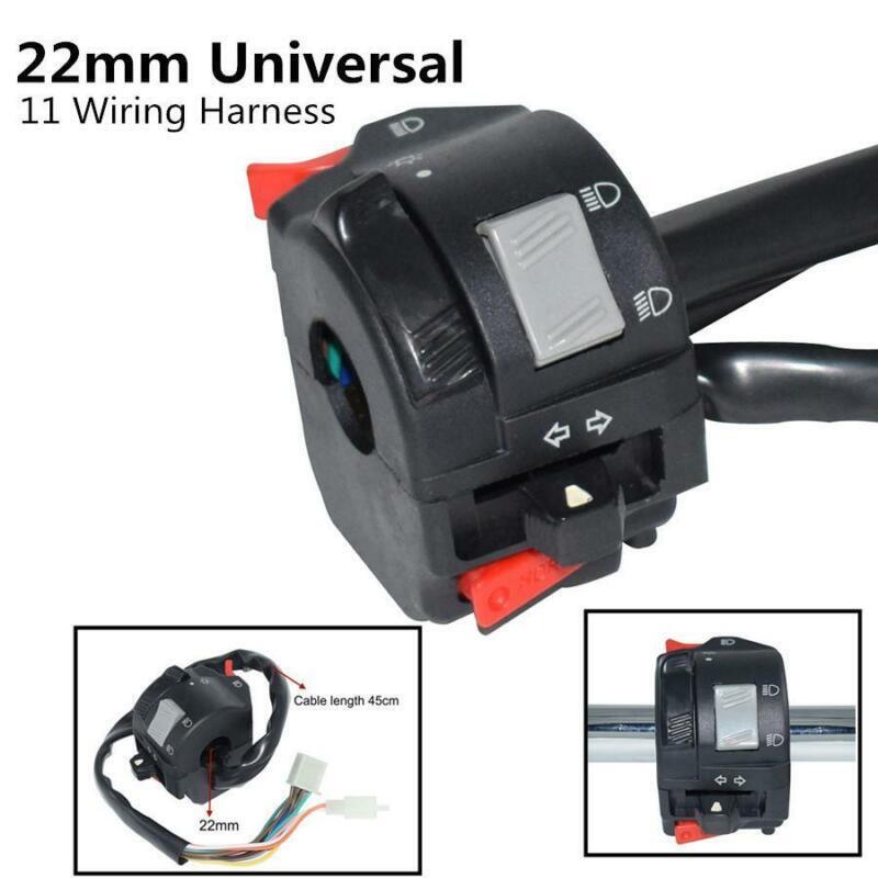 7/8 inch motorcycle handlebar headlight fog/turn signal light switch control button - n