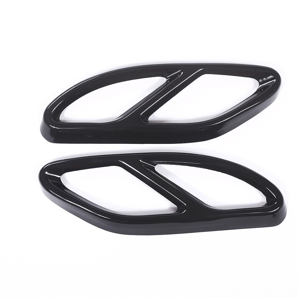 Left  Right Rear Cylinder Air-Out Pipe Mufflers Cover Fit For A/B/C/E/GLC-Class
