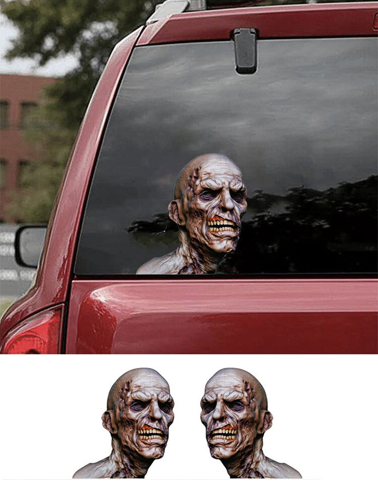 Car Window Stickers Scary Skull Decals Bone Skeleton Decor Exterior Accessories