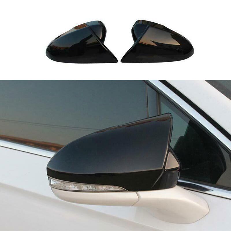 for Ford Mondeo/Fusion 13-20 Gloss Black OX Horns Rear View Mirror Cover Trim 2P