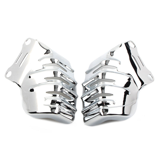 Steel Front Brake Caliper Covers Fit for Harley Touring Road Glide Ultra FLTRU Q
