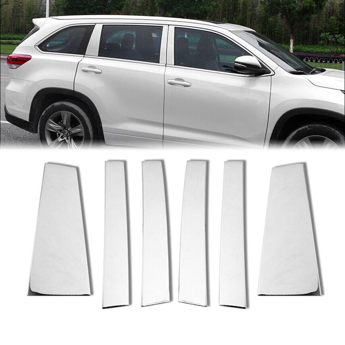 Wood grain armrest box handle molded cover trim for Toyota Highlander 2020-2022