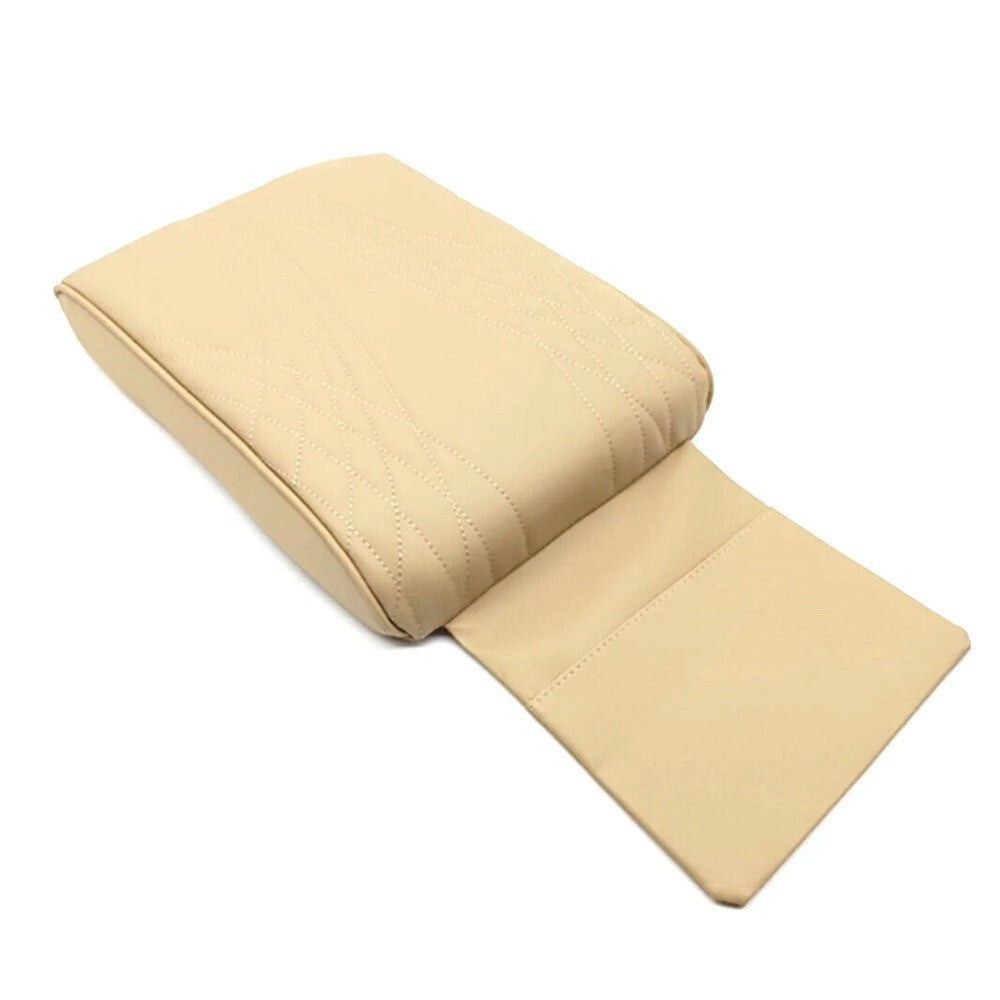 Car Armrest Cover Auto Center Console Mat Heighten Cushion PU Leather New n