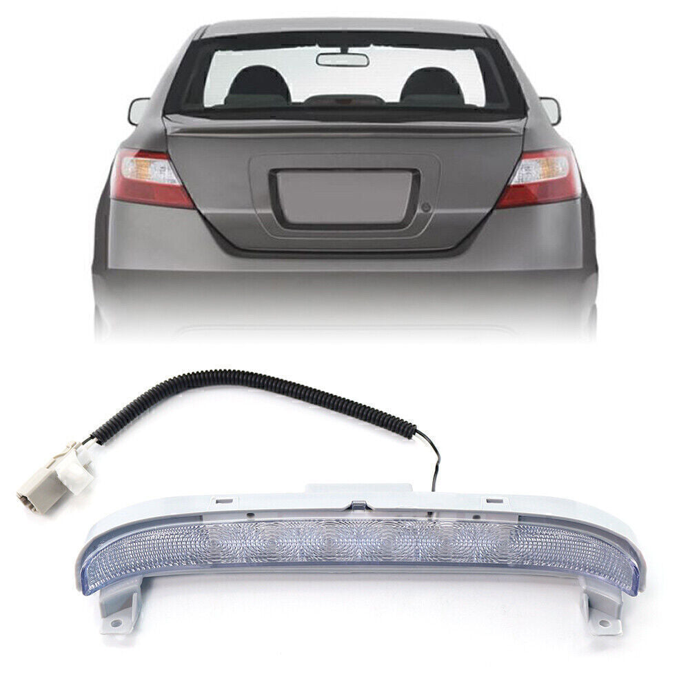 High Mounted 3rd Third Brake Light Clear Fit for Honda for Civic EX Coupe 2006-2011 2010 Q