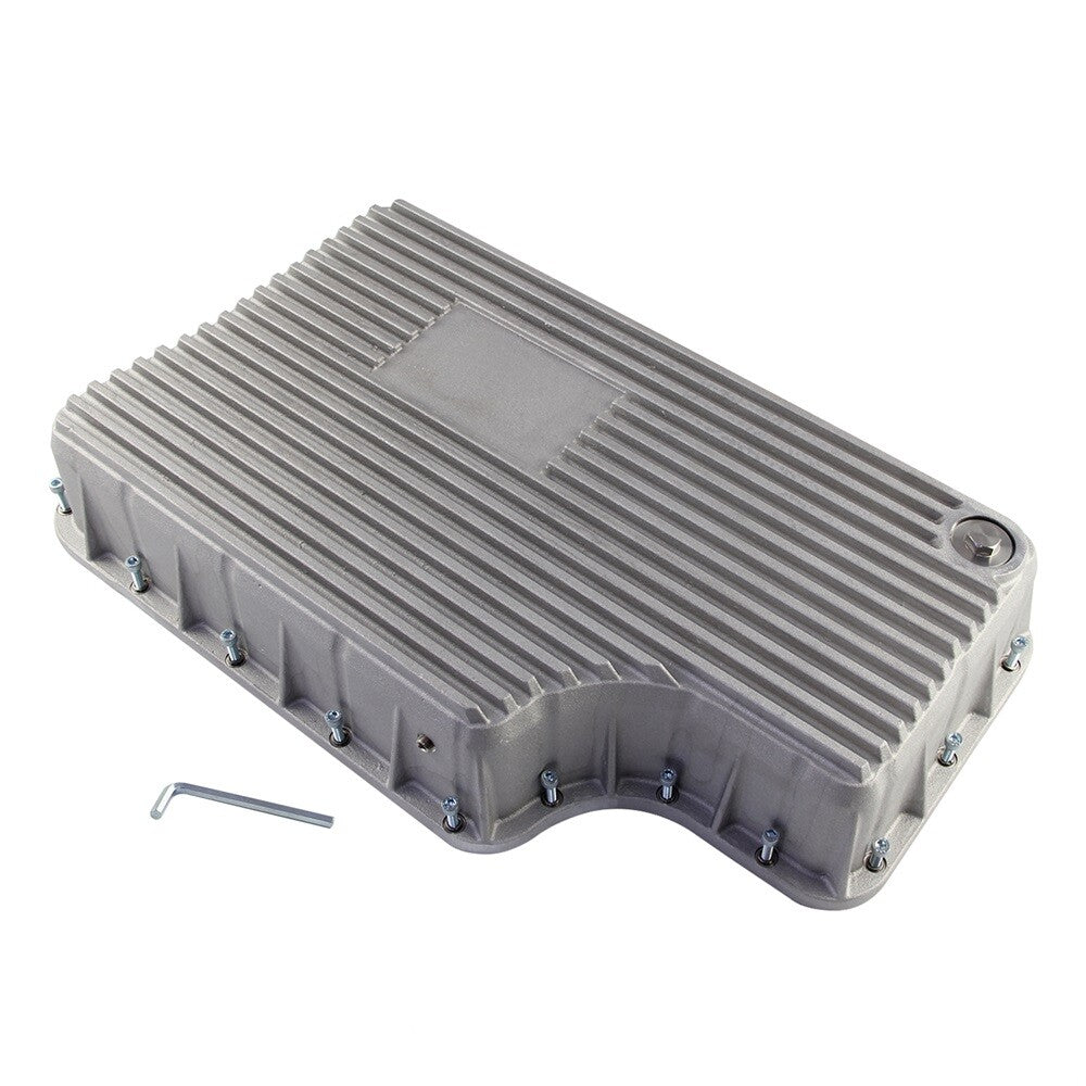 Heavy Duty 6R140 Transmission Deep Pan For 11-19 for Ford F250/F350 Aluminum Silver