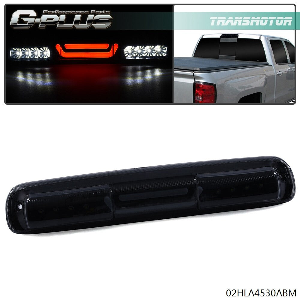 Fits 99 - 2007 Silverado/ for Sierra Black/Smoked 3D [LED Bar] Third Brake/Cargo Light - v