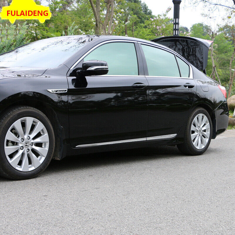 for Honda Accord 2014-2017 ABS Chrome Side Door Body Bottom Line Skirt Trim