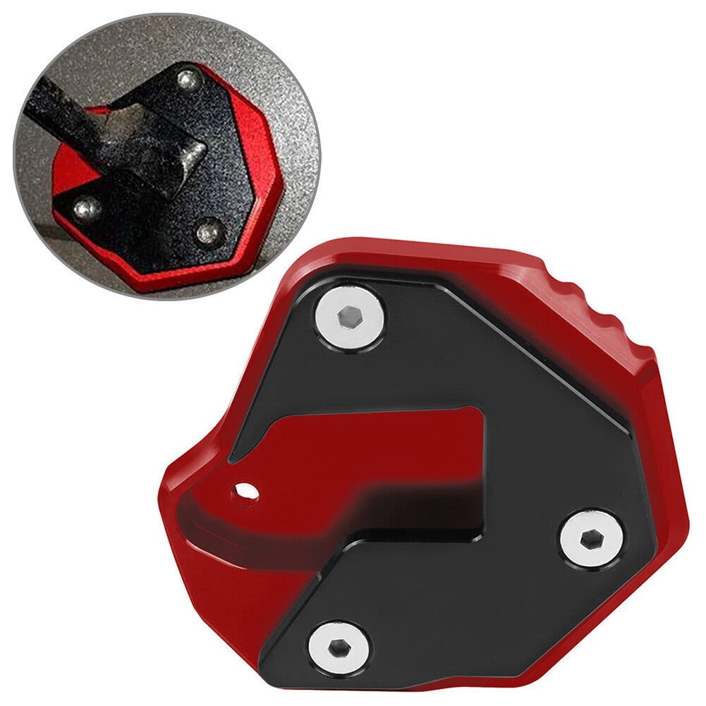 Side Stand Enlarge Kickstand Pad Red for SUZUKI HAYABUSA GSX1300R 2008-2021 Q