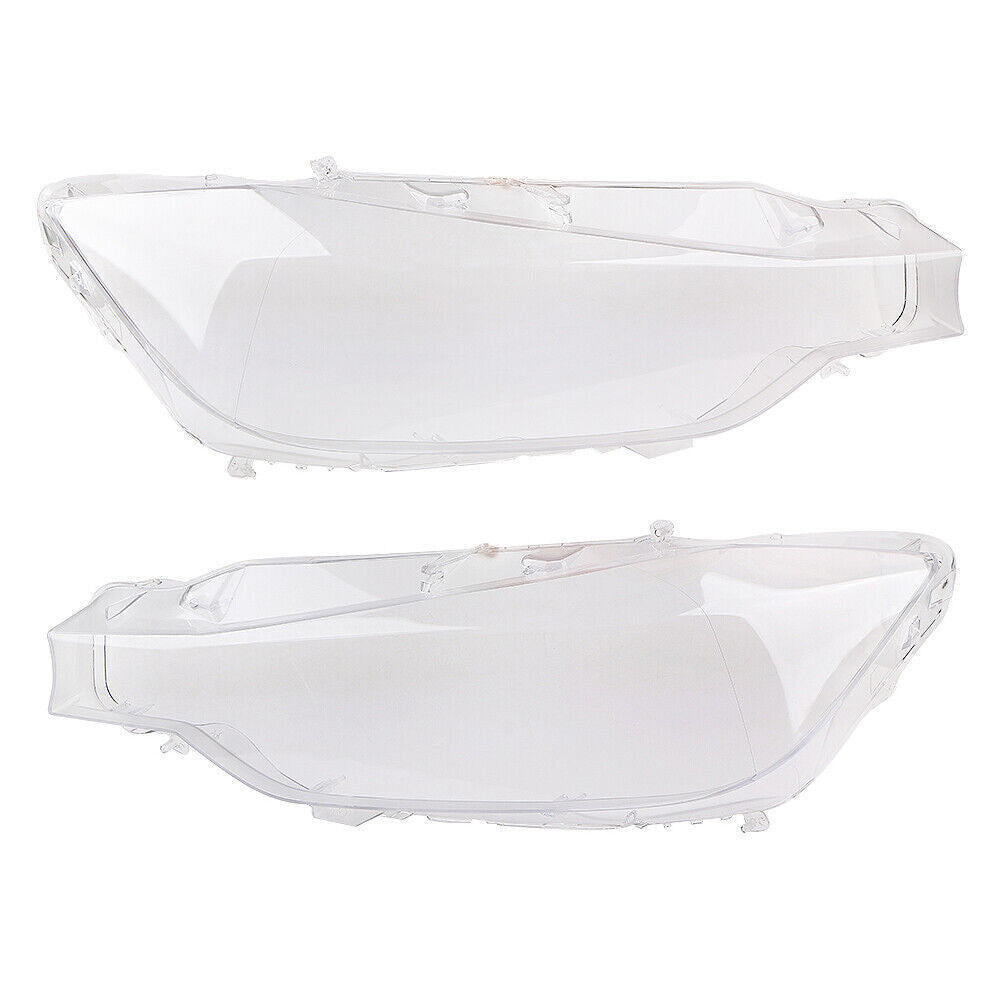 Pair Clear Headlight Cover Headlamp Lens Shell for BMW F30 3 Series 2012-2015