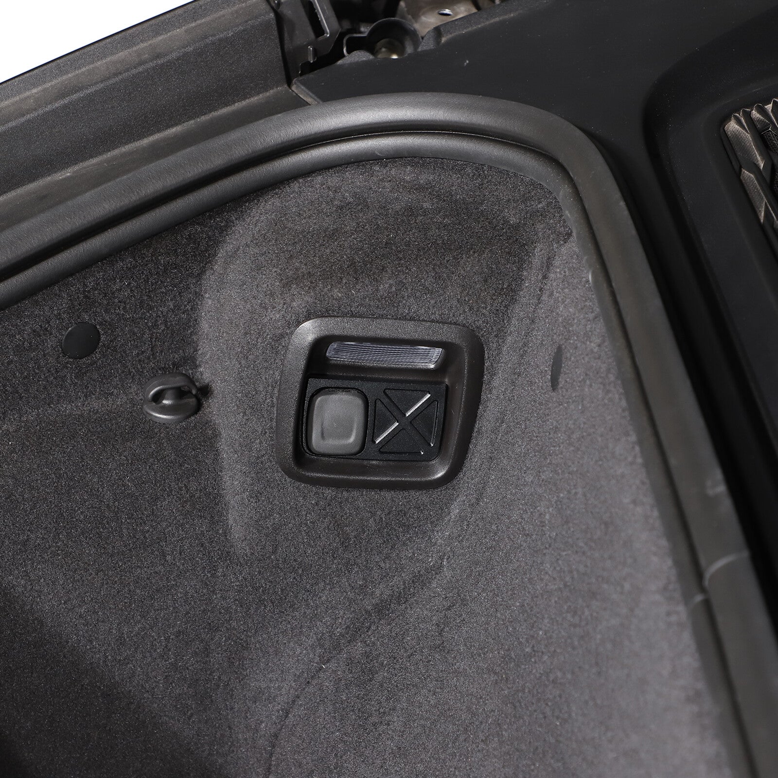 Aluminum front and rear trunk escape switch button decorative frame for Corvette C8 2020 - 2023