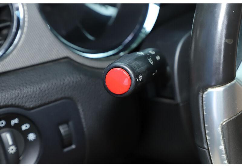 ABS Red Turn signal Button Switch Lever Cover Trim for Ford for Mustang 2009-2014
