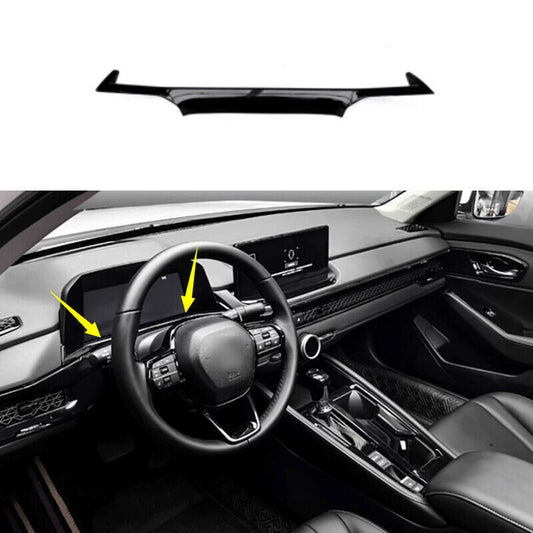 Black Style Dashboard Panel Frame Cover Trim 1pc for Honda Accord 11th 2023-2024 n