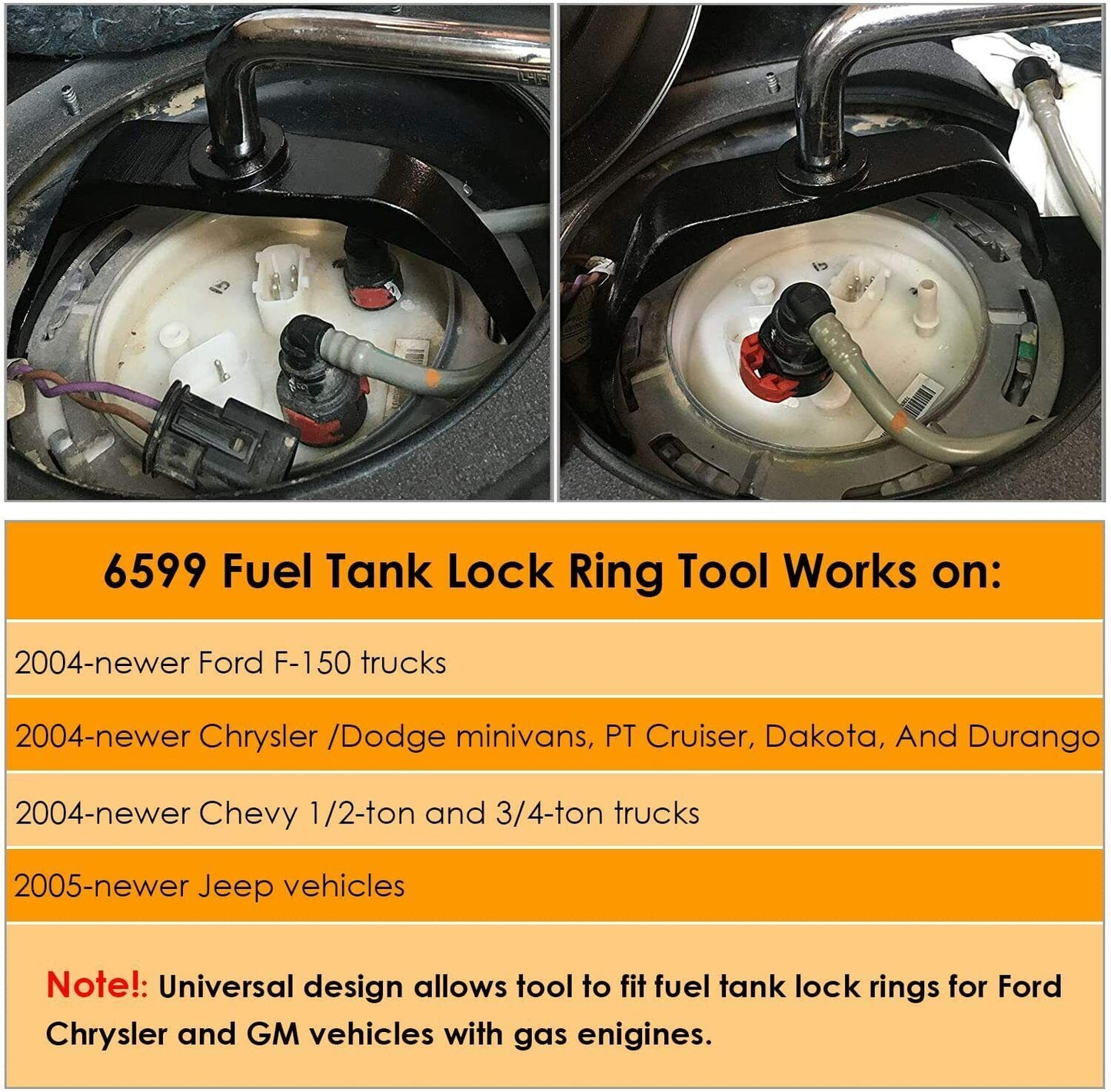 Fuel Pump Sender Tank Lock Ring Wrench Tool 6599 Lid Removal  for ford  for Dodge T1G0 Q
