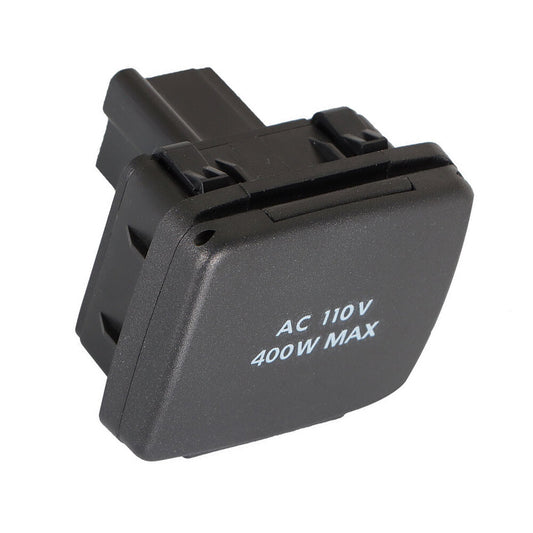 Rear Side Center Console Power Outlet Black Black Plastic For 2015-2016 F-150