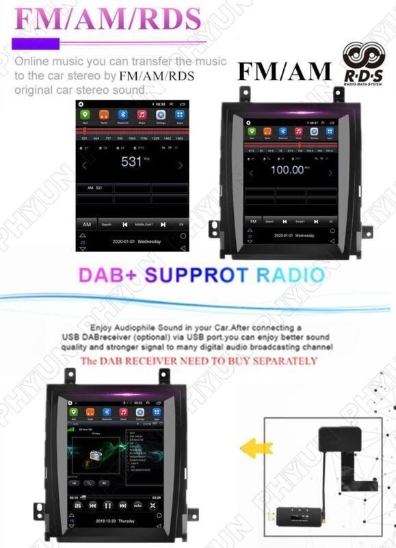 9.7-inch Wireless CarPlay for Cadillac for Escalade 2007-2014 Car Stereo Radio GPS - n