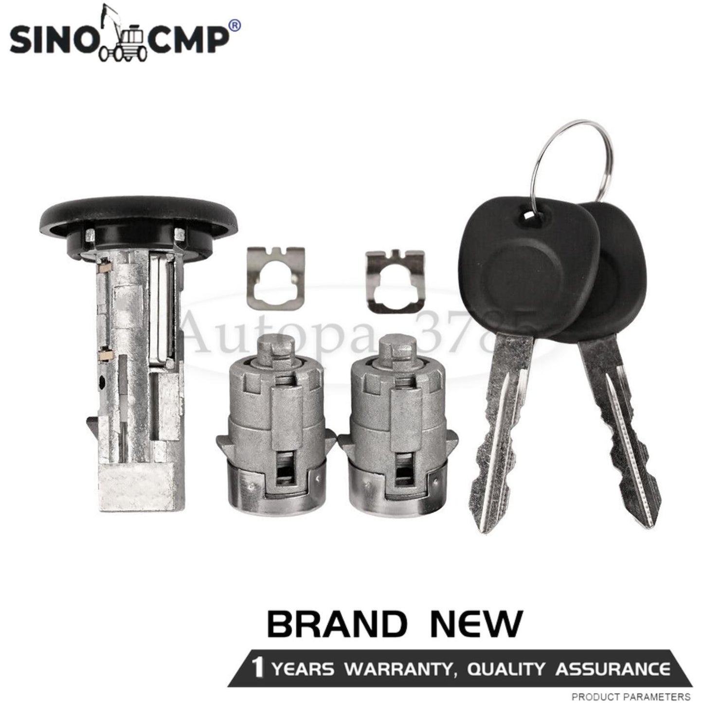 New Ignition Lock Cylinder Keys for CHEVROLET for GMC Silverado Tahoe W/CLIPS