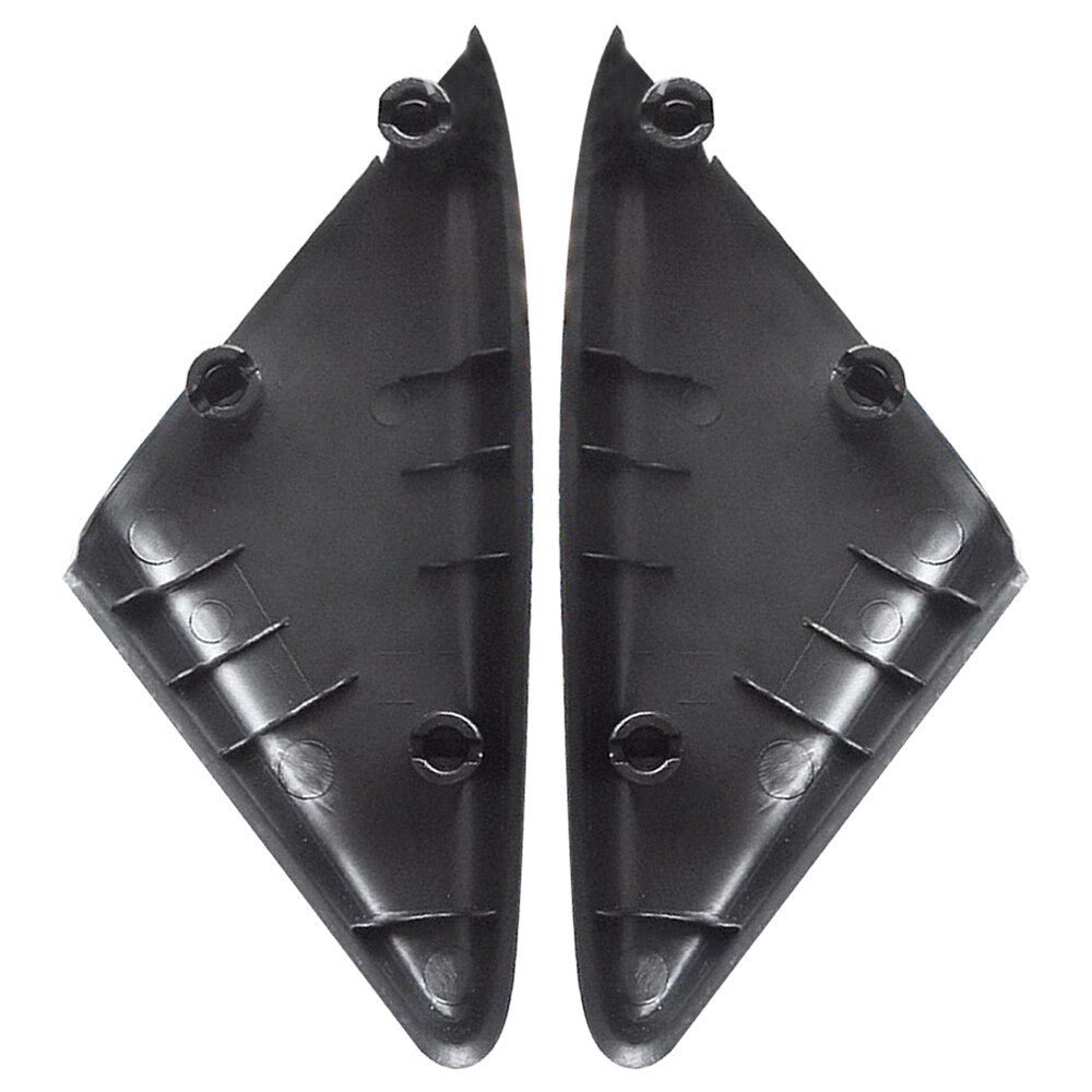2Pcs Door Triangle Cover Plastic Black for Genesis Coupe 2009-2012 Left Right